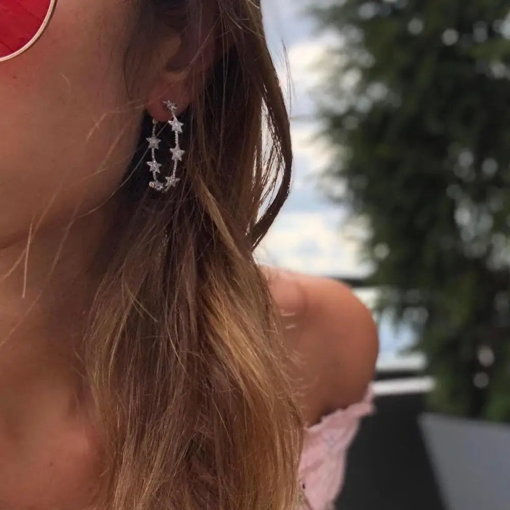 USA Hoop Earrings