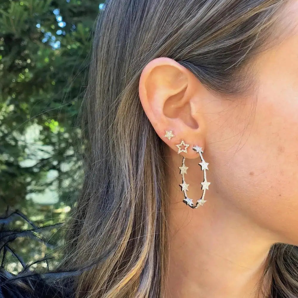 USA Hoop Earrings