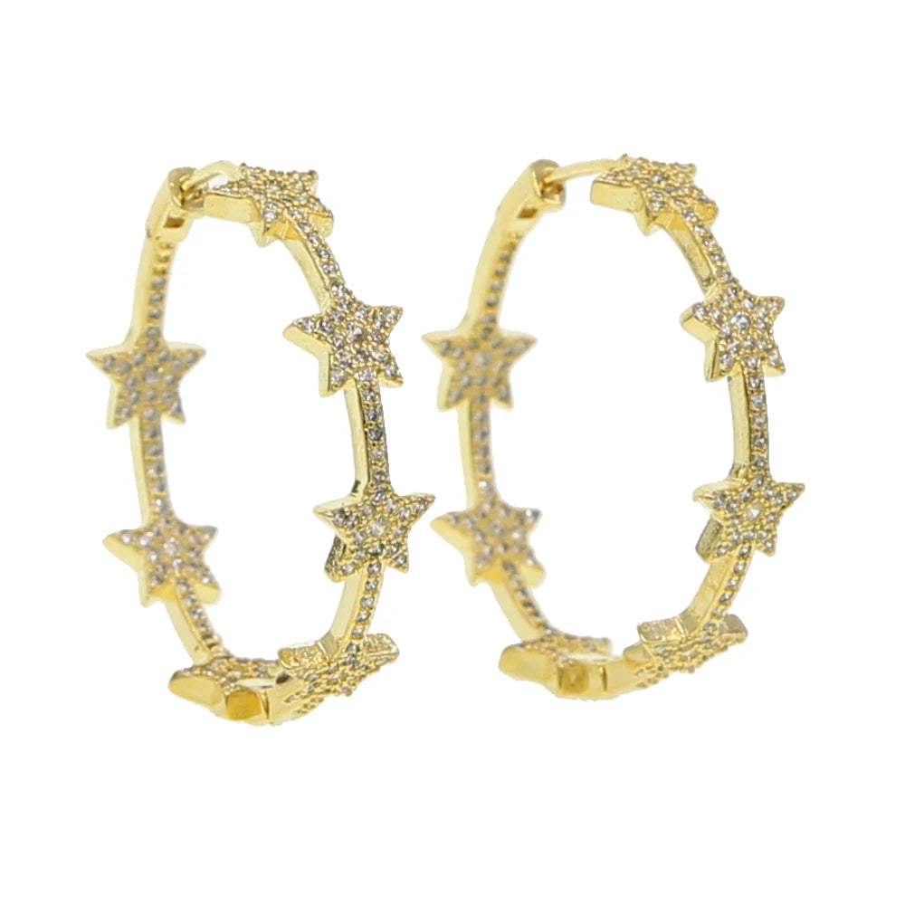 USA Hoop Earrings