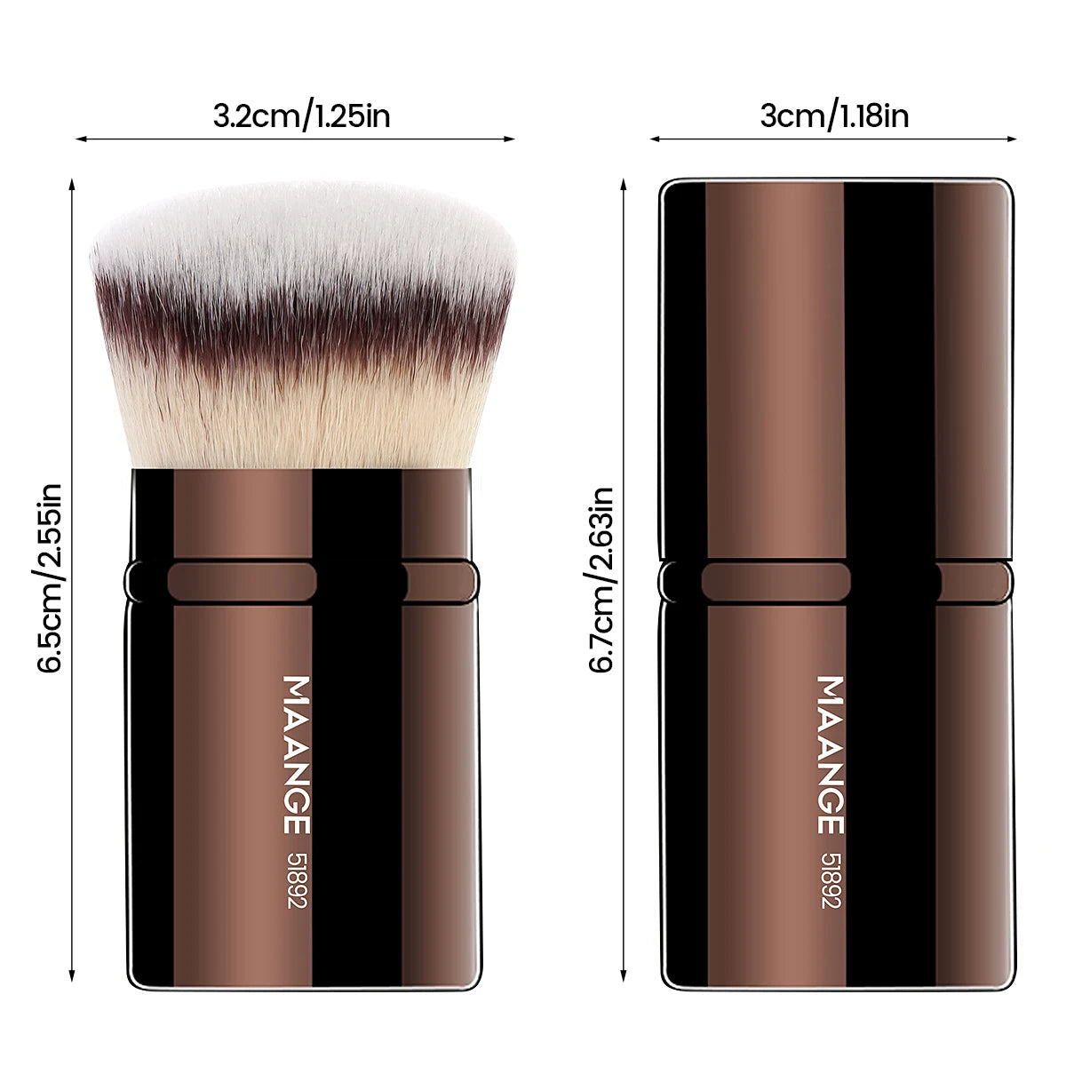 Retractable Kabuki brush