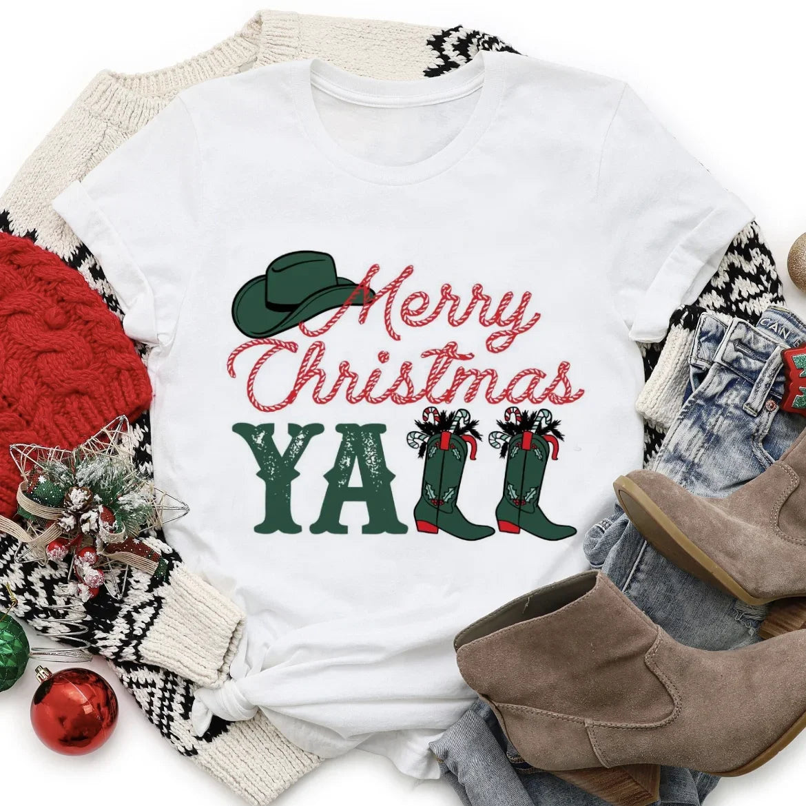 Merry Christmas Y'all tee