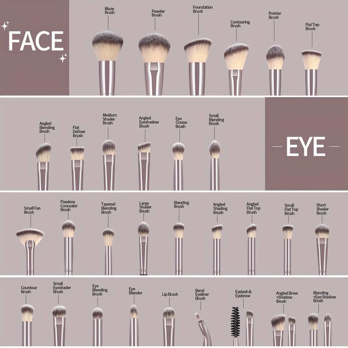 Pro Makeup Brush Set