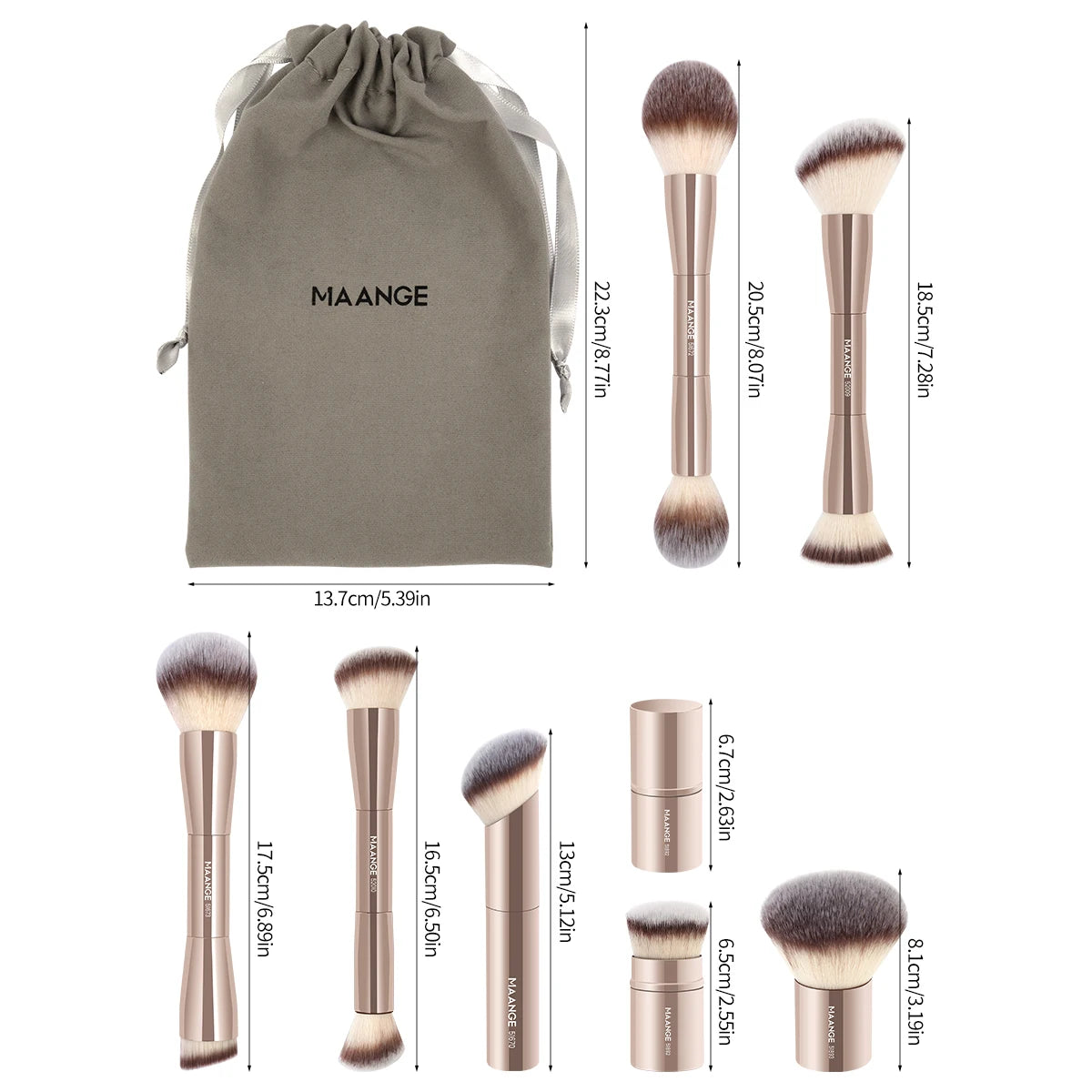 7PCS Pro Makeup Brushes Set