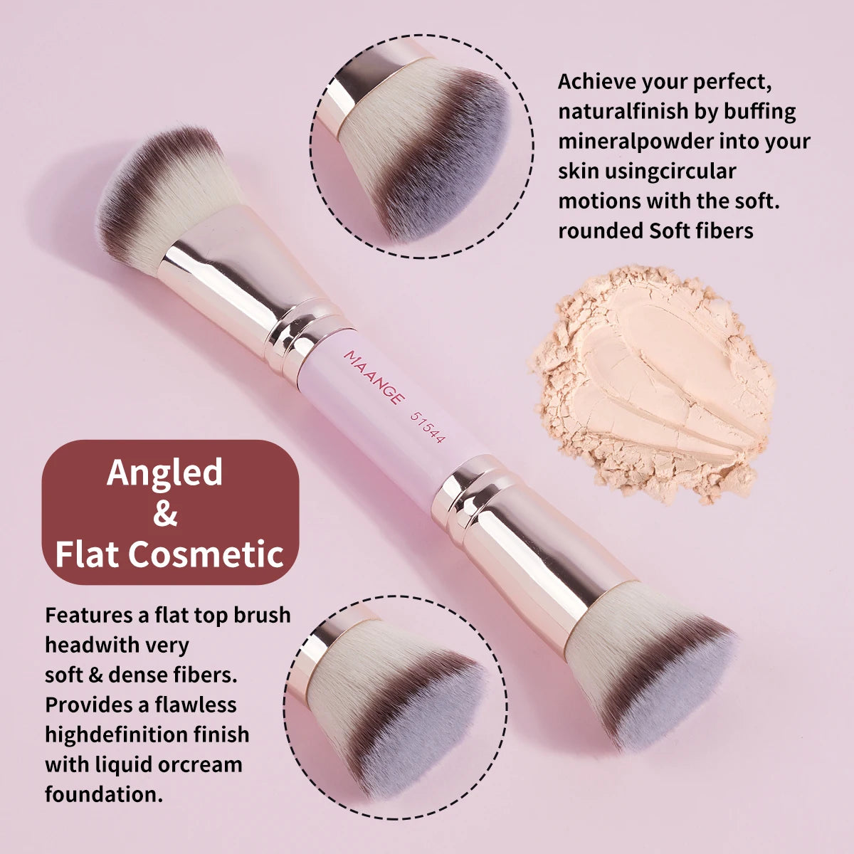 2pcs/set Makeup Brush Dual-end Foundation & powder brushes