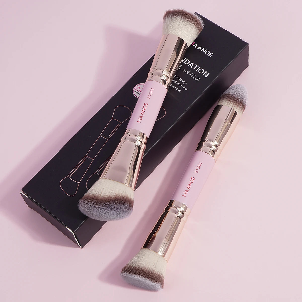 2pcs/set Makeup Brush Dual-end Foundation & powder brushes