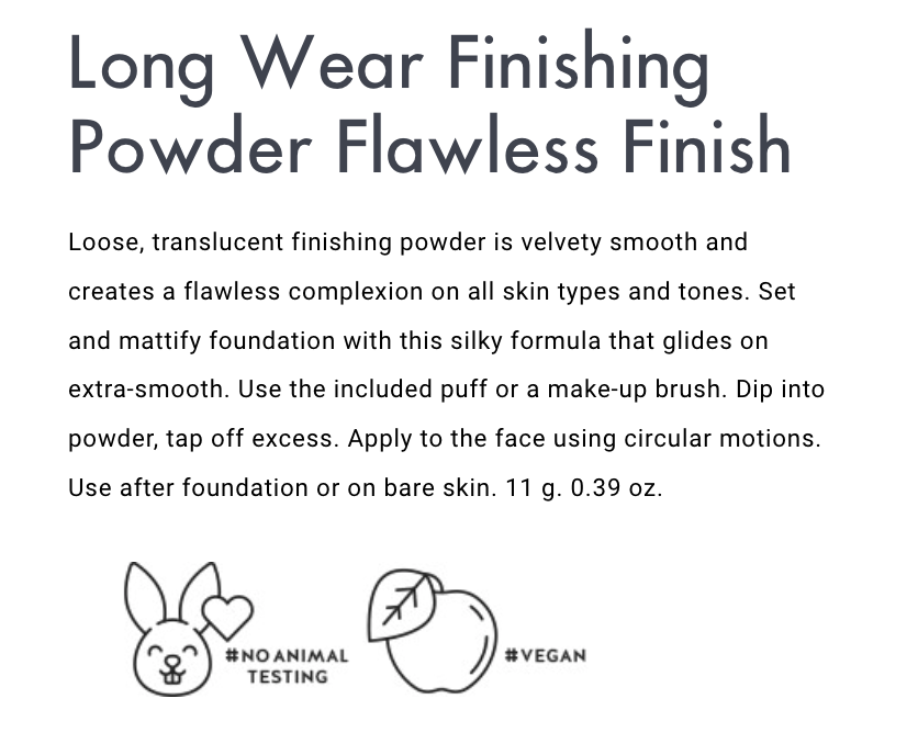 Celesty Long Wear Finishing Powder