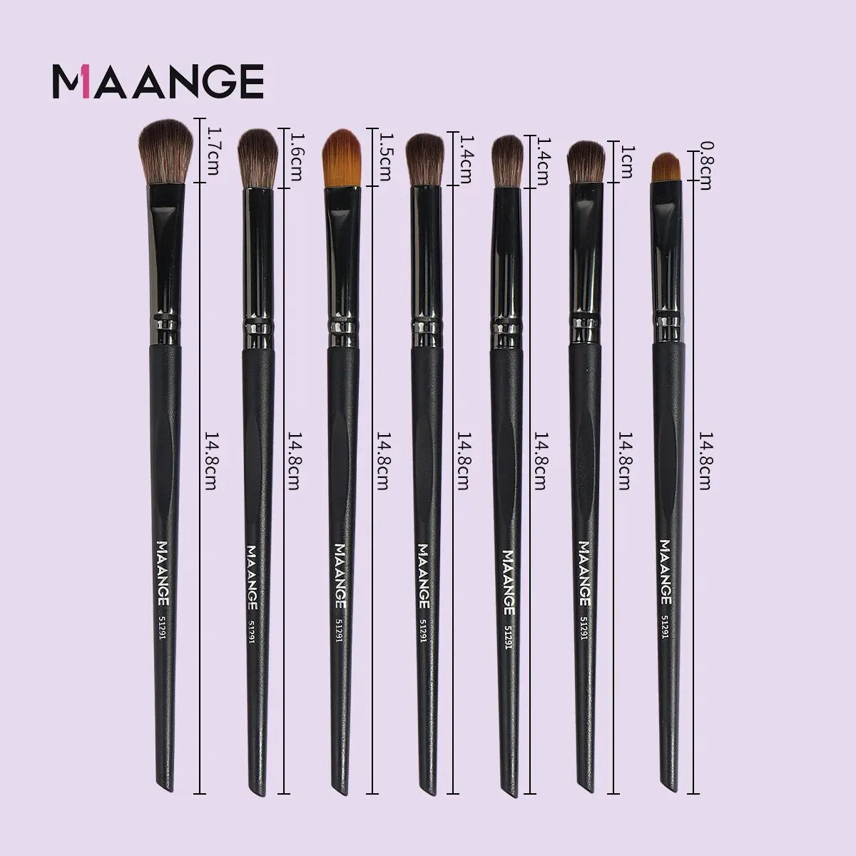 7 piece Eyeshadow brushes