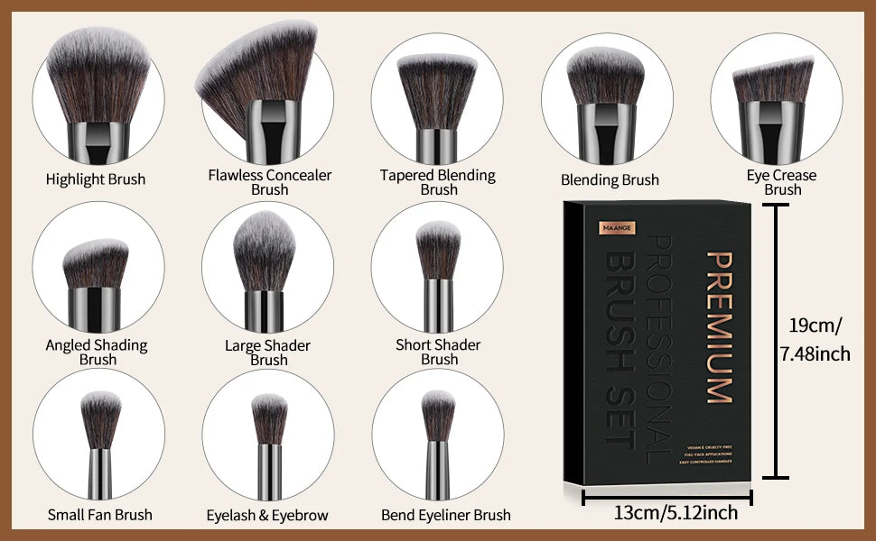 25 piece Professional Brush box